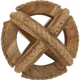 thumbnail image 1 of Natural Wooden Rope Decorative Orb, 1 of 3