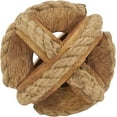 thumbnail image 1 of Natural Wooden Rope Decorative Orb, 1 of 3