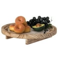 thumbnail image 1 of Natural Wooden Round Dish Ornament Slice Tray Table Charger with Height, 1 of 6
