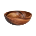 thumbnail image 1 of Natural Wooden Salad Bowl, 3.94X2.36" Wood Serving Dish, Wooden Pasta Mixing Bowl, Decorative Wood Dining Bowl, Solid Wood Soup Vessel, Kitchen Wooden Prep Bowl, Rustic Wood Table Serving Platter, 1 of 5