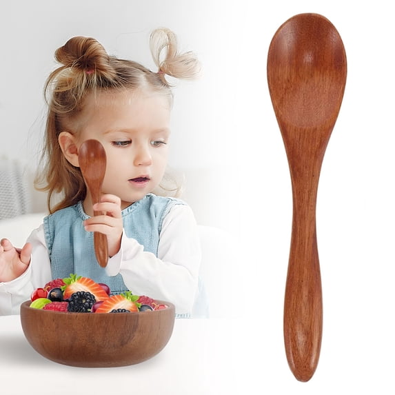 Natural Wooden Spoon for Eating Mixing Stirring, Clearance, Kitchen Cooking Utensil Tool Soup Teaspoon Wood Kitchen Spoons Mixing Spoons