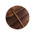 thumbnail image 1 of Natural Wooden Wok Lid, Lightweight Pot Cover, Handcrafted Wooden Kitchen Accessory,Brown, 12.6", 1 of 8