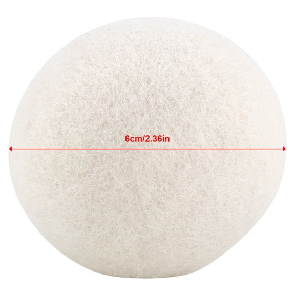 Natural Wool Dryer Balls, 6 Pack, Reduce Static, Soften Clothes Save Money!