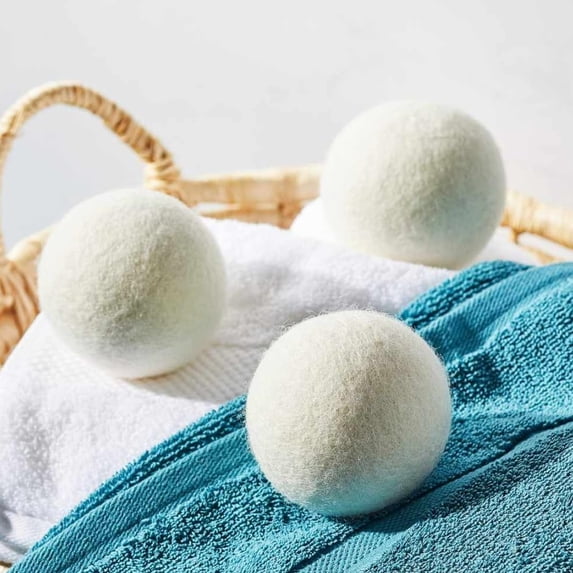 Natural Wool Dryer Balls - Earth Breeze Laundry Sheets Alternative - Wool Dryer Balls Laundry Reusable - Reduces Wrinkles, Energy Saving (4)