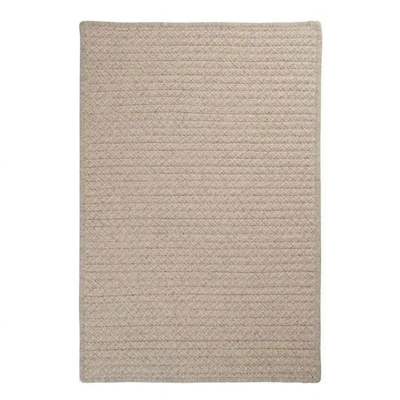 Natural Wool Houndstooth Area Rug - Cream - 5 x 7 ft.