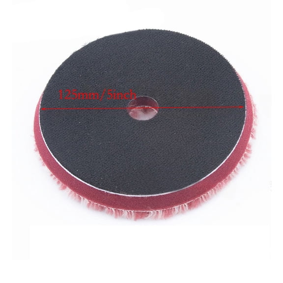 Natural Wool Polishing Pad 5/6 Inch for Car Buffing, Washable Grinding Disc for Electric Pneumatic Machine, Heavy Cut Sanding Wheel(5inch)