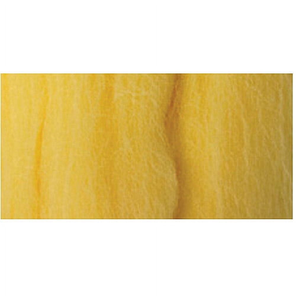 Clover 356225 Natural Wool Roving 0. 3 OunceLight Yellow