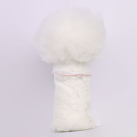 Natural Wool Stuffing for Stuffed Animals - 100% Organic Wool Batting Filler for Pillows, Cushions, Felting, Needlework Ultra Soft & Hypoallergenic Safe for Baby Toys Natural White Stuffing (12oz)