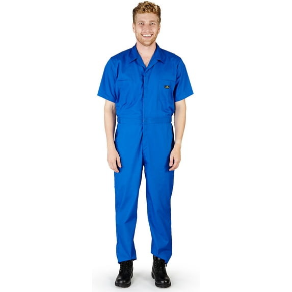 Natural Workwear - Mens Short Sleeve Basic Blended Work Coverall - Includes Big & Tall Sizes - 7 Colors - Look professional and feel confident in any situation - 30 Day Guarantee - FREE SHIPPING