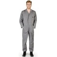 thumbnail image 1 of Natural Workwear Adult Mens Long Sleeve Coverall Grey 3X - Runs 1 Size Small, 1 of 3