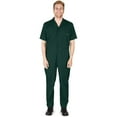 thumbnail image 1 of Natural Workwear Adult Mens Unisex Short Sleeve Coverall Green 4X - Runs 1 Size Small, 1 of 3