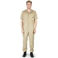 thumbnail image 1 of Natural Workwear Adult Unisex Big & Tall Short Sleeve Coverall Khaki X-LargeTall - Runs 1 Size Small, 1 of 3
