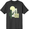 thumbnail image 1 of Natural World Cacti & Shapes Charcoal Men's Crew Neck Short Sleeve Tee-Large, 1 of 2