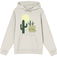 thumbnail image 1 of Natural World Cacti & Shapes Sand Adult Long Sleeve Hoodie-Small, 1 of 3