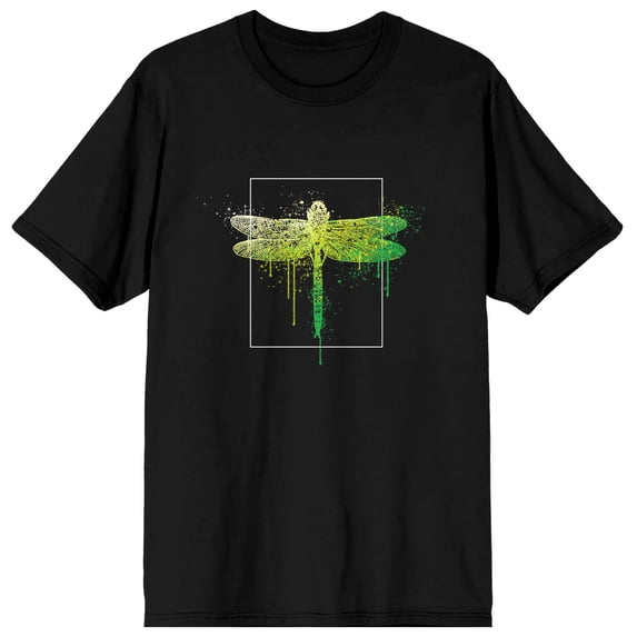 Natural World Dragonfly Men's Black T-Shirt-XXL