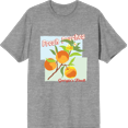 thumbnail image 1 of Natural World Fresh Peaches Crew Neck Short Sleeve Adult T-shirt
-Medium-Heather Gray, 1 of 3