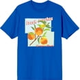 thumbnail image 1 of Natural World Fresh Peaches Georgia's Finest Men's Blue Crew Neck Short Sleeve Tee-XS, 1 of 2