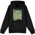 thumbnail image 1 of Natural World Sunflower Frame Adult Black Long Sleeve Hoodie-XS, 1 of 3