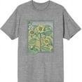 thumbnail image 1 of Natural World Sunflower Frame Men's Heather Gray Crew Neck Short Sleeve Tee-Medium, 1 of 2