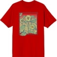 thumbnail image 1 of Natural World Sunflower Frame Men's Red Crew Neck Short Sleeve Tee-3XL, 1 of 2