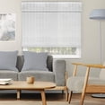 thumbnail image 1 of Natural Woven Light Filtering Cordless Bamboo Roman Shades for Windows, 50.5 in. W x 60 in. L, Dior Grey, 1 of 6