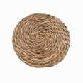 thumbnail image 1 of Natural Woven Placemats Set of 6, Round Heat Resistant Straw Table Mats for Plates Bowls Cups, Rustic Japandi Dining Decor for Home Kitchen Table Setting, 1 of 6