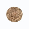 thumbnail image 1 of Natural Woven Round Placemat Heat Resistants Table Pad For Plates Mug Bowl Rustics Japandi Dining Decor Mat Household Daily Meal Setting, 1 of 6