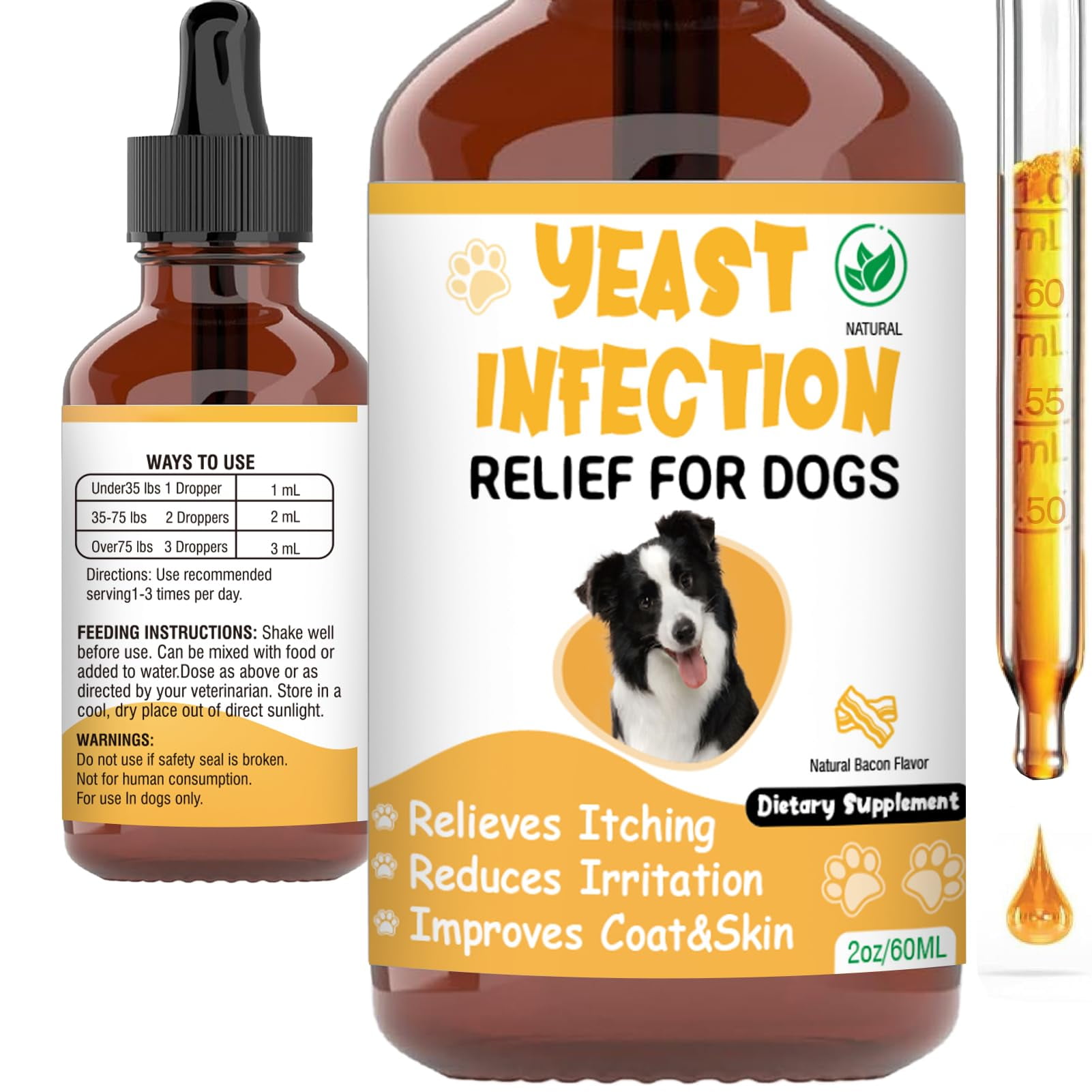 Natural Yeast Infection Treatment STF9 for Dogs,Supports Healthy Itch