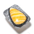 thumbnail image 1 of Natural Yellow Aventurine Gemstone 925 Sterling Silver Gift Jewelry Ring Size 8, 1 of 2
