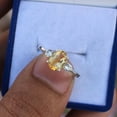 thumbnail image 1 of Natural Yellow Citrine Ring, 925 Sterling Silver Ring, Handmade Ring, November Birthstone Ring, Statement Ring, Wedding Ring, Gift For Women, 1 of 3