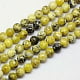 Natural Yellow Turquoise(Jasper) Beads Strands Round 6mm