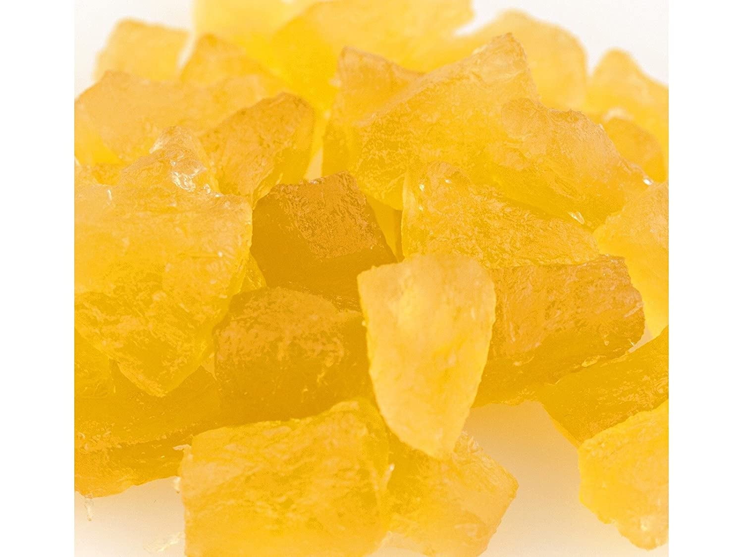 Natural Yellow Wedges Candied Fruit Glaze bulk 10 pound box