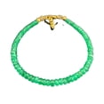 thumbnail image 1 of Natural Zambian Emerald Faceted Green Beads Bracelet, 1 of 4
