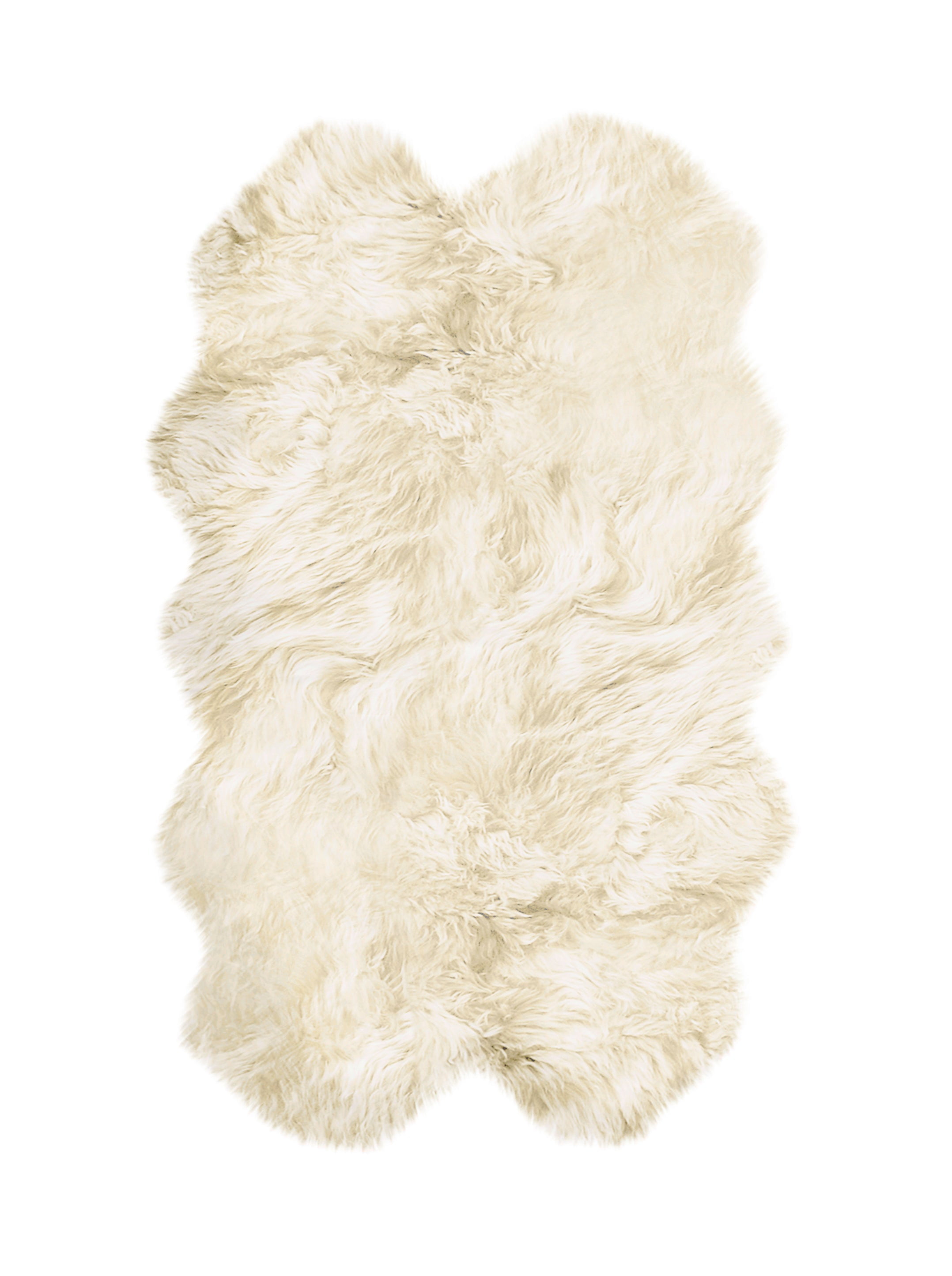 Natural New Zealand Sheepskin Quattro Rug | Natural | 4'x6' - Walmart.com