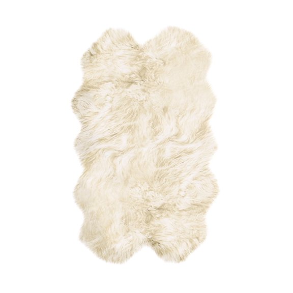 Natural New Zealand Sheepskin Quattro Rug | Natural | 4'x6'
