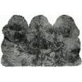 thumbnail image 1 of Natural New Zealand Sheepskin Trio Rug | Grey | 3'x5', 1 of 5