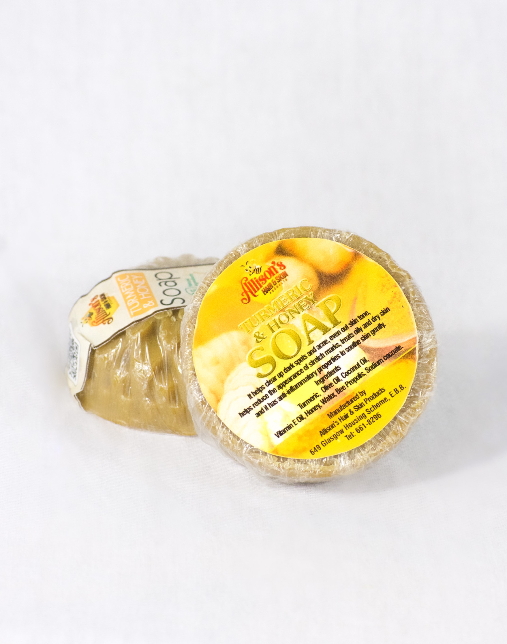 Natural and Handmade Turmeric and Honey Soap For Dark spots and Discoloration Imported from