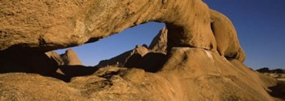 Natural arch on a mountain Spitzkoppe Namib Desert Namibia Canvas Art - Panoramic Images (18 x 7)