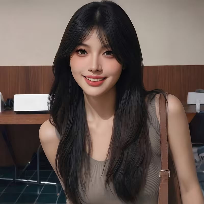 Natural brown layered wig | Fashionable daily wear for women | Suitable for cosplay and festival events