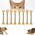 thumbnail image 1 of Natural cat Teeth chew stick Sticks, Natural Dental Sticks for Cats, Interactive Kitten Chew Playthings-10 Pack, 1 of 10