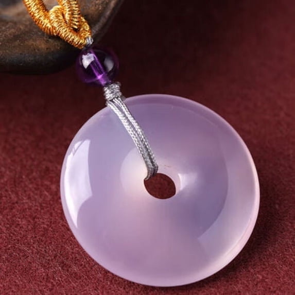 Natural chalcedony safety buckle pendant jade pendant chalcedony