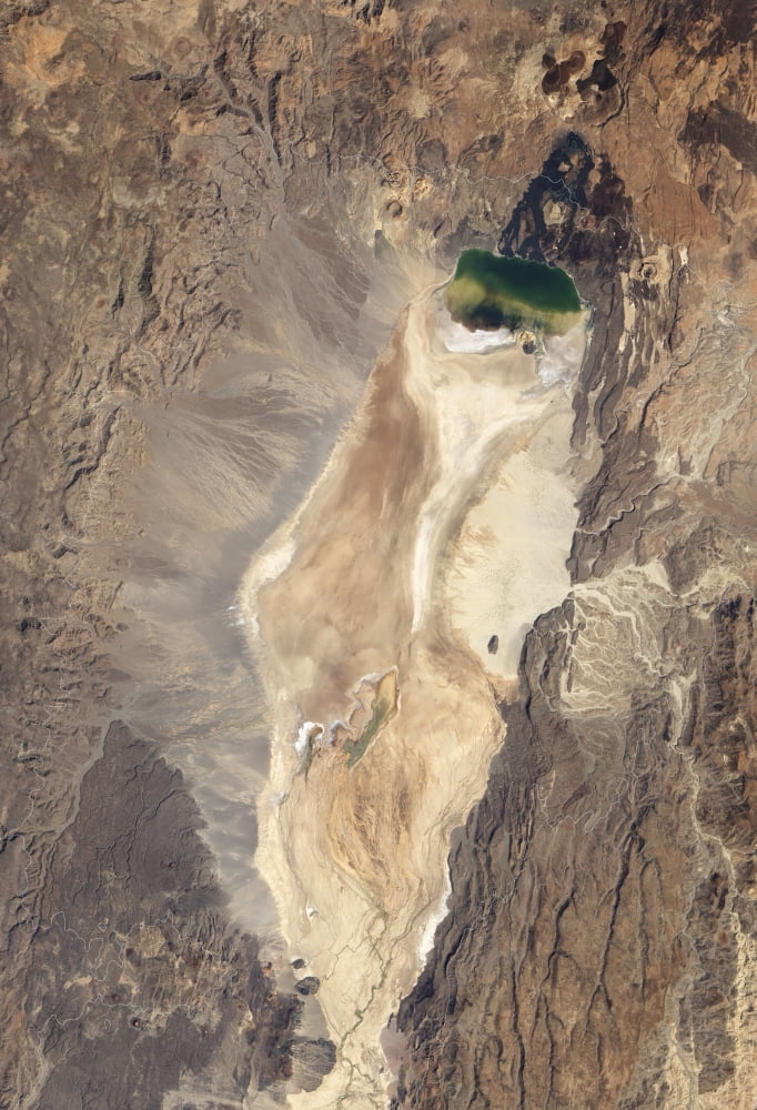 Natural-color image of the north end of the Suguta Valley in Kenya Canvas Art - Stocktrek Images (24 x 34)