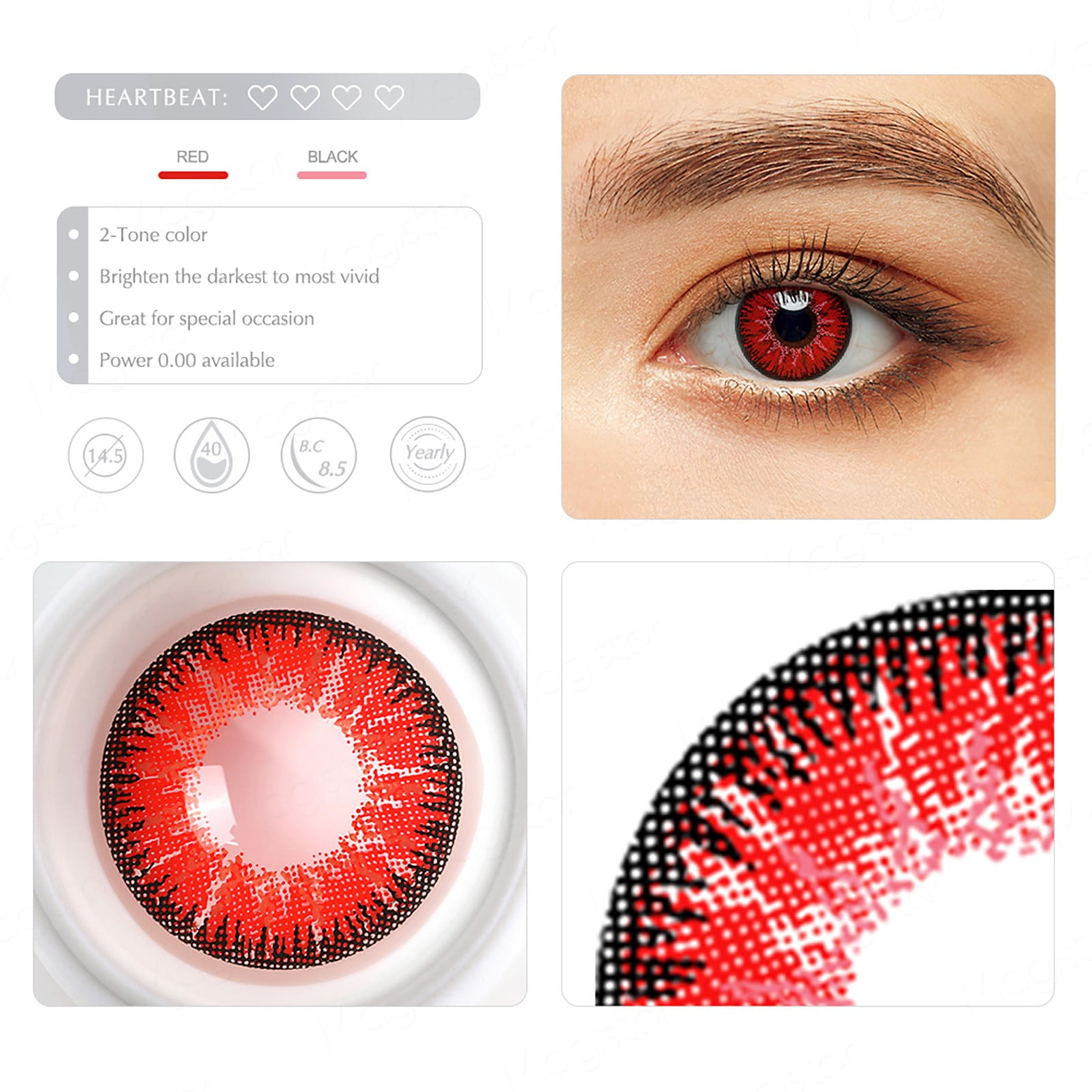Natural colored contact Lenses Monthly disposable colored Lenses