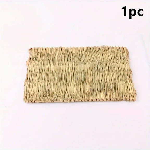 Natural grass woven rabbit grass mat suitable for small animal cages - comfortable bedding suitable for rabbit hay beds
