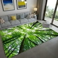 thumbnail image 1 of Natural landscape 3D green forest waterfall carpet bedroom living room bathroom study bal, 1 of 7