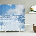 thumbnail image 1 of Natural landscape Snow Mountain Shower Curtains Bathroom Curtain Waterproof Polyester Home Decoration Bath Curtain with, 1 of 5