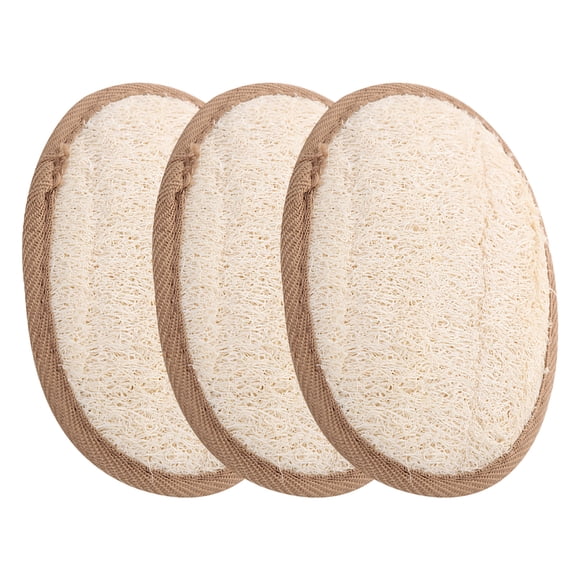 Natural loofah exfoliating body scrub made from an environmentally friendly and biodegradable bath loofah sponge