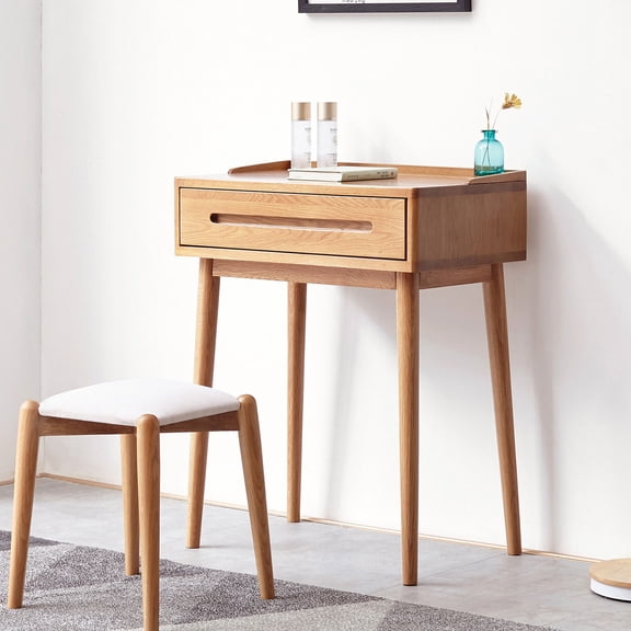 Natural oak finish and storage capacity - Meets dressing and bistro requirements