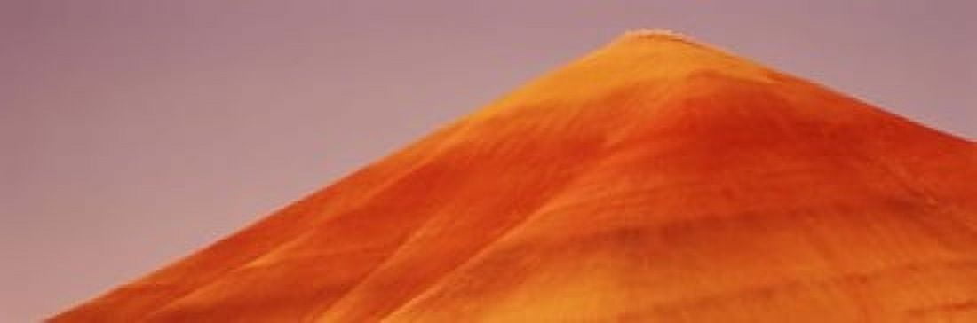 Natural pattern on a hill Painted Hills John Day Fossil Beds National Park Wheeler County Oregon USA Canvas Art - Panoramic Images (18 x 6)