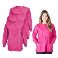 thumbnail image 1 of Natural uniforms Women's Scrub Jacket Warm Up Lightweight Medical Scrub Jacket - Pack of 3 Set (Hot Pink, 5X-Large), 1 of 6